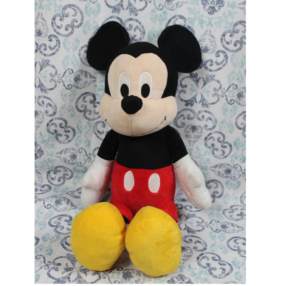 Disney Mickey Mouse Plush Stuffed Animal Just Playβ Red Shorts Yellow Shoes 18"